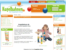 Tablet Screenshot of kugelbahnen.de